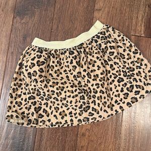 Girls Leopard Print Corduroy Skirt, Carters, size 4/5